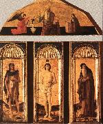 BELLINI, Giovanni St Sebastian Triptych USA oil painting artist